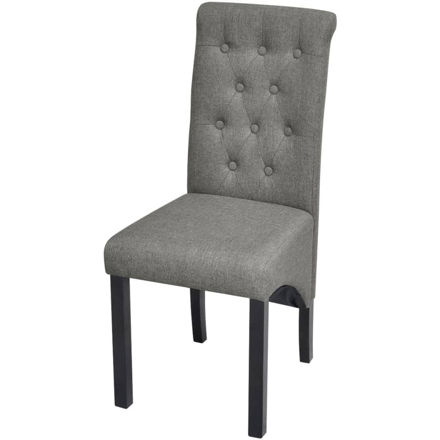 Eetkamerstoelen Stof 2 Lichtgrijs