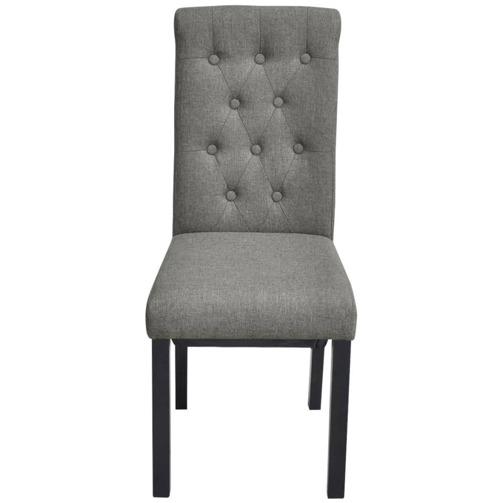 Eetkamerstoelen Stof 2 Lichtgrijs