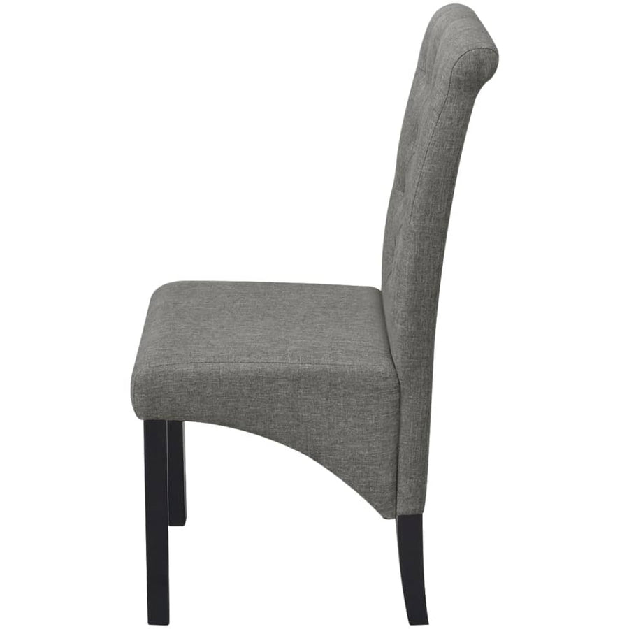 Eetkamerstoelen Stof 2 Lichtgrijs