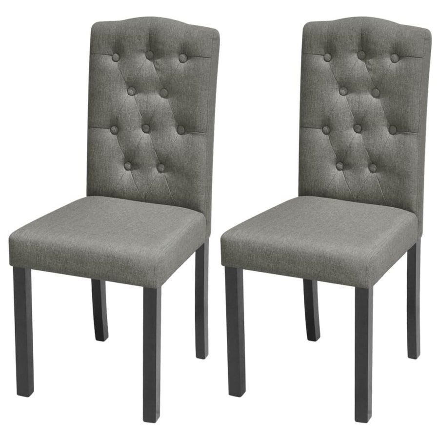 Eetkamerstoelen Stof 2 Grijs