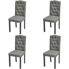 Eetkamerstoelen Stof 4 Grijs