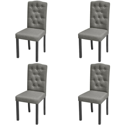 Eetkamerstoelen Stof 4 Grijs