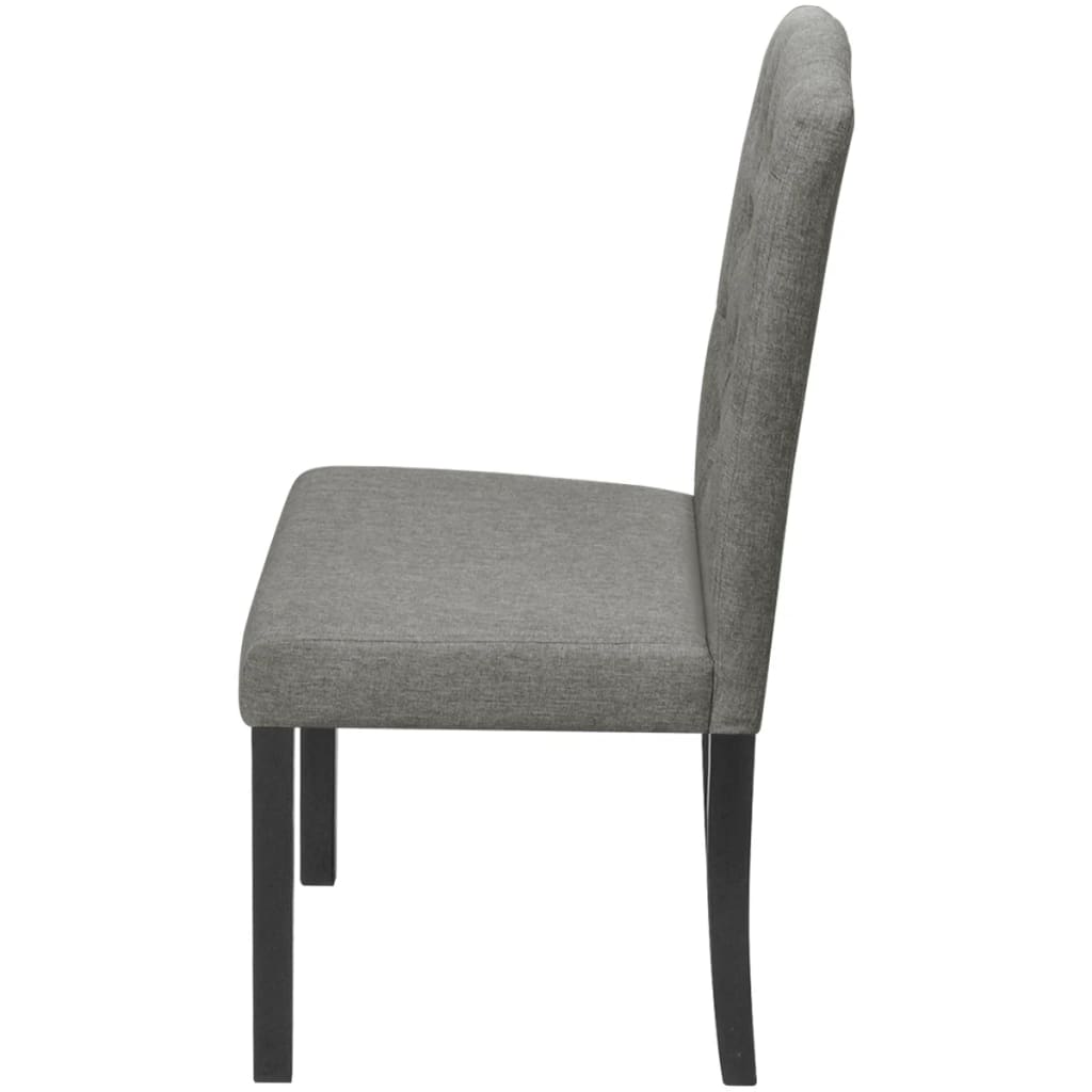 Eetkamerstoelen Stof 4 Grijs