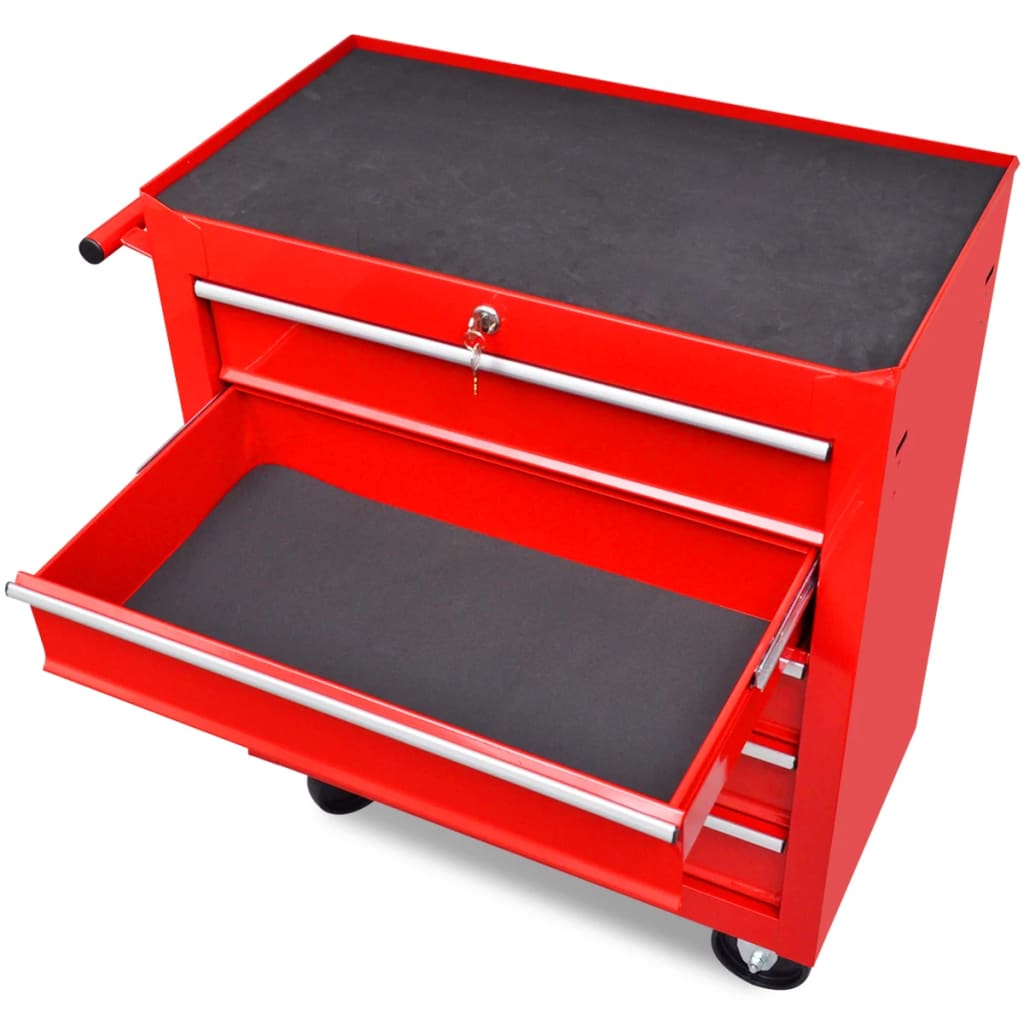 Gereedschapswagen Rood 5 lades
