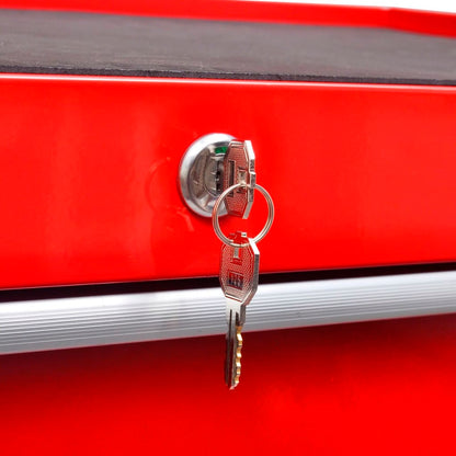 Gereedschapswagen Rood 5 lades