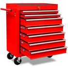 Gereedschapswagen 7 lades rood 69x33x77 cm