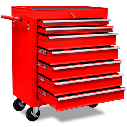 Gereedschapswagen Rood 7 lades