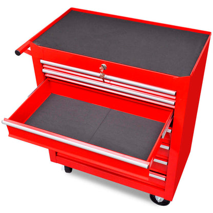 Gereedschapswagen Rood 7 lades