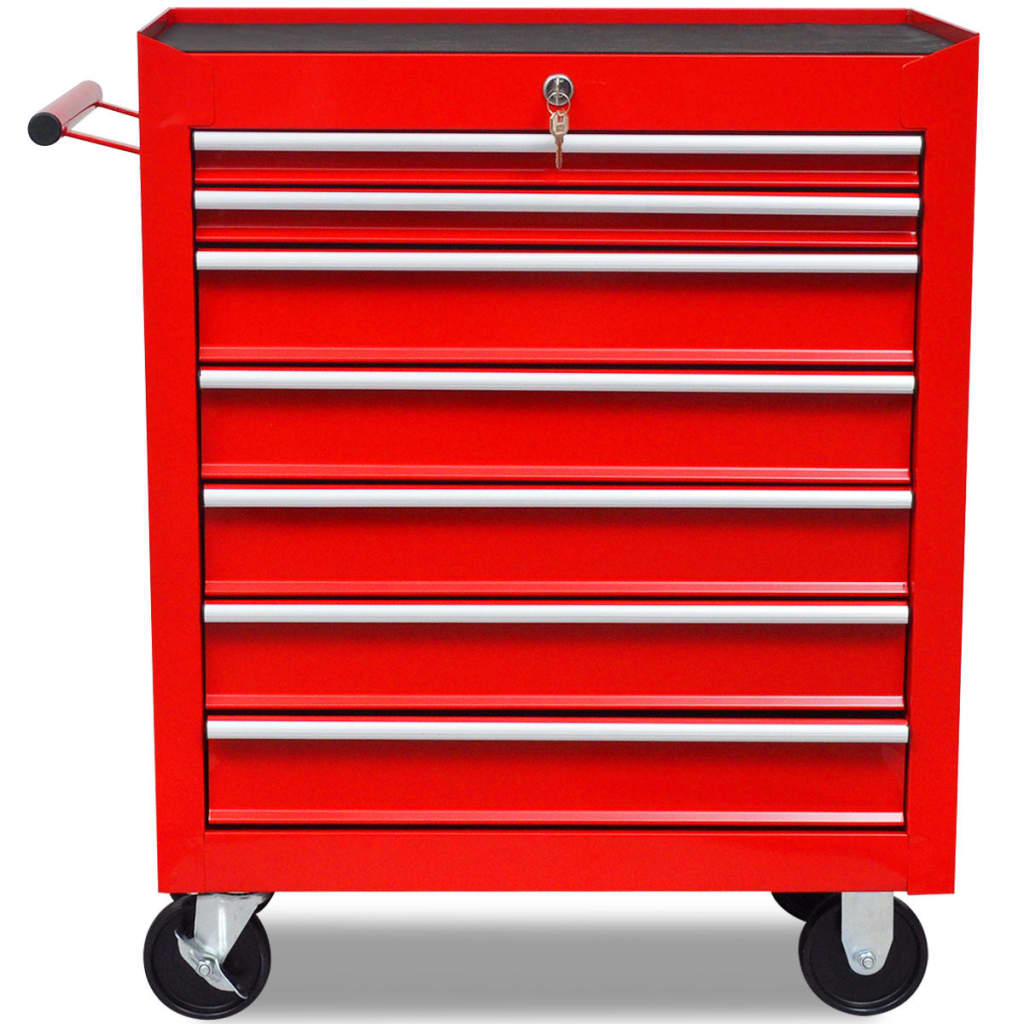 Gereedschapswagen Rood 7 lades