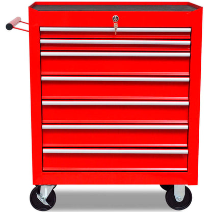 Gereedschapswagen Rood 7 lades
