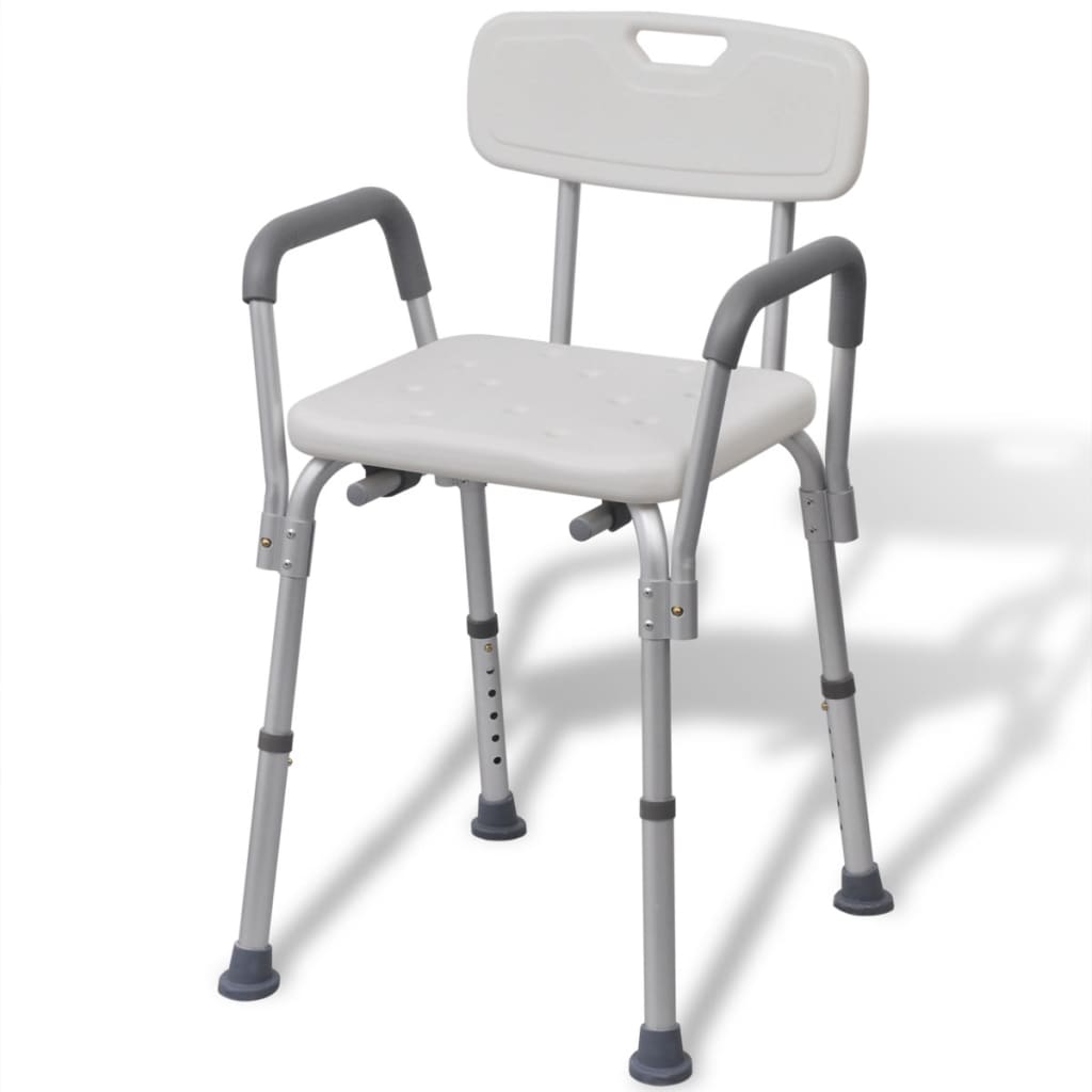 Douchestoel Aluminium Wit