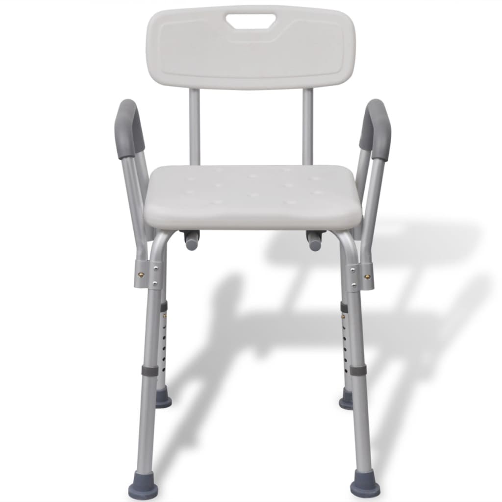 Douchestoel Aluminium Wit