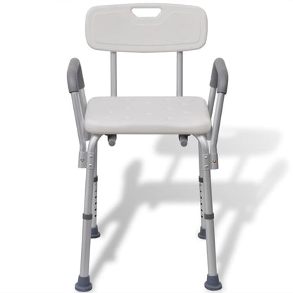 Douchestoel Aluminium Wit