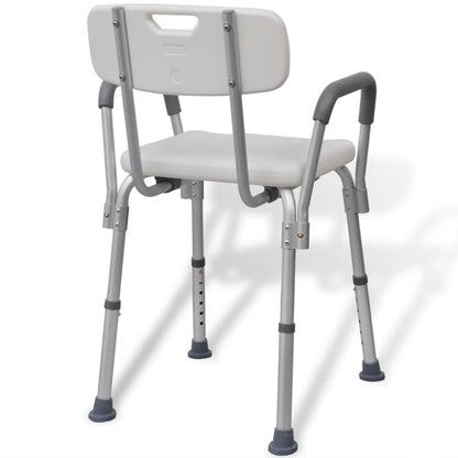 Douchestoel Aluminium Wit