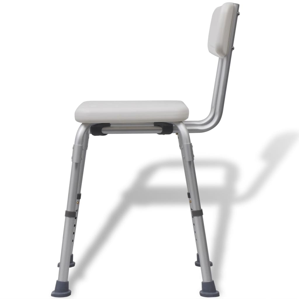 Douchestoel Aluminium Wit