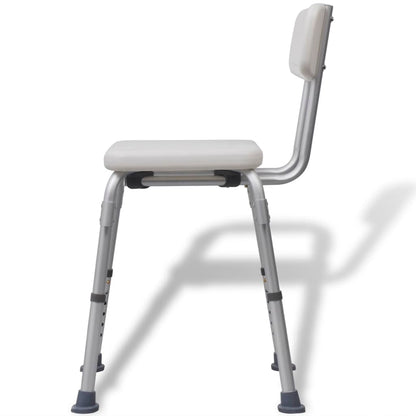 Douchestoel Aluminium Wit