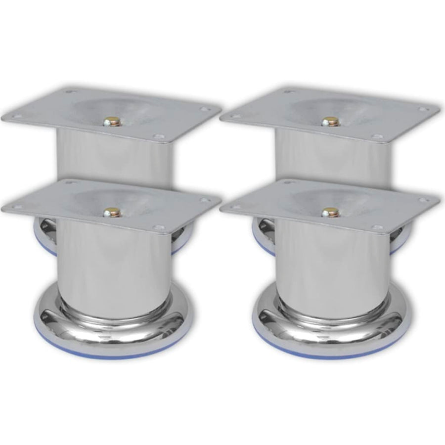 Bankpoten Rond Chroom St 60 mm