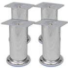 Sofa legs round chrome 120 mm 4 pcs