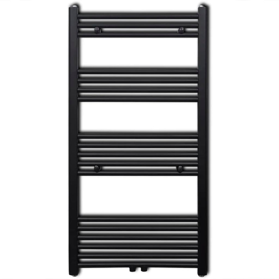 Radiator / Handdoekenrek Zwart 600 x 1160 mm Recht