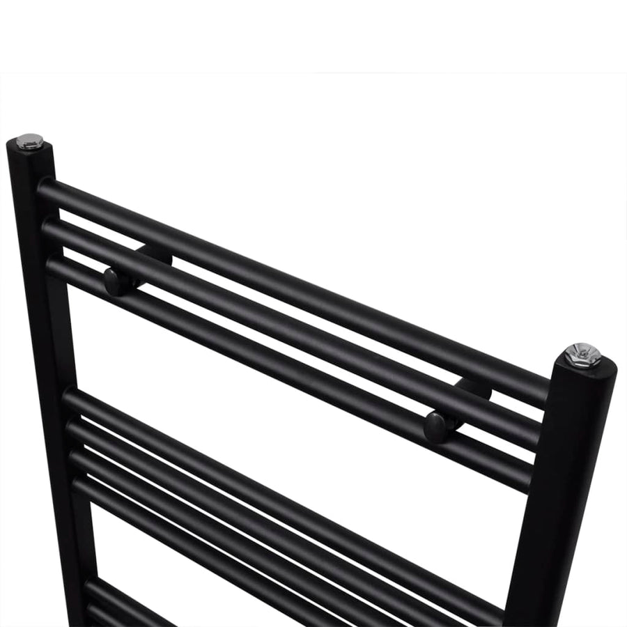 Radiator / Handdoekenrek Zwart 600 x 1160 mm Recht