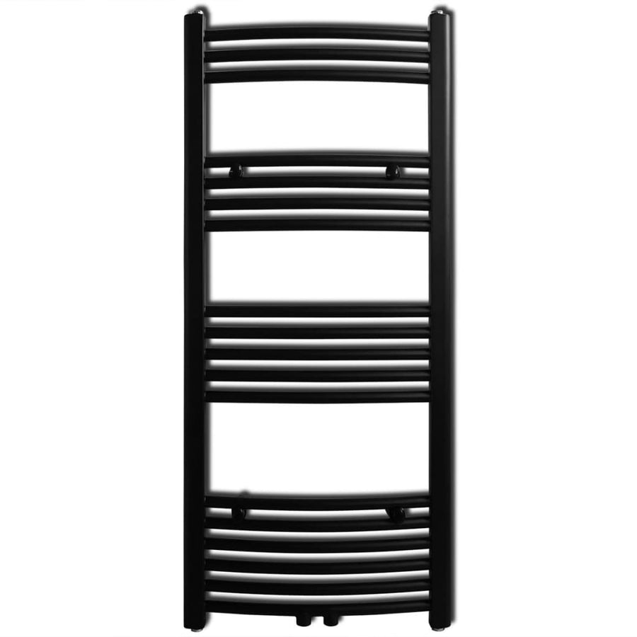 Radiator / Handdoekenrek Zwart 500 x 1160 mm Gebogen