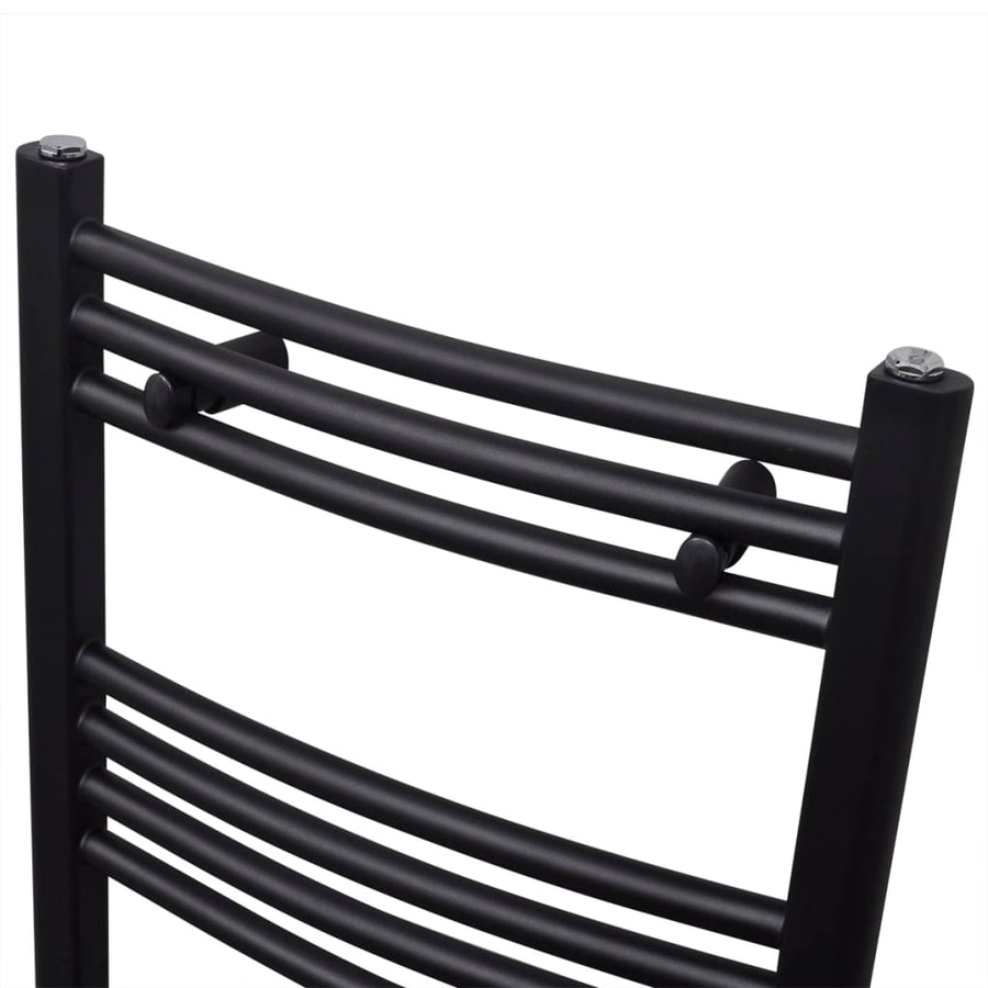 Radiator / Handdoekenrek Zwart 500 x 1160 mm Gebogen