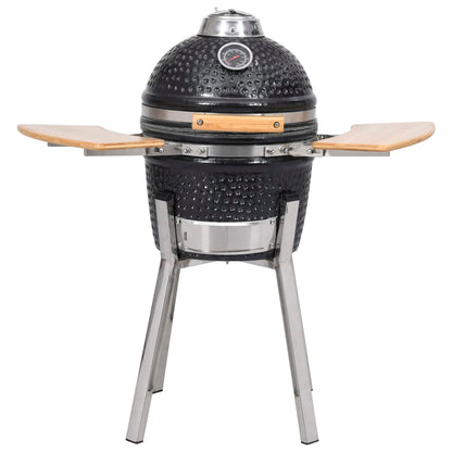Kamado Barbecue 8 Cm Keramiek Zwart
