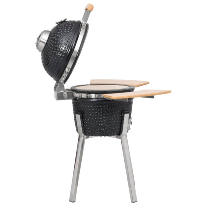 Kamado Barbecue 8 Cm Keramiek Zwart