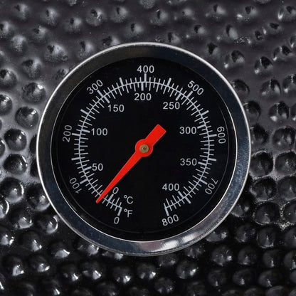 Kamado Barbecue 8 Cm Keramiek Zwart