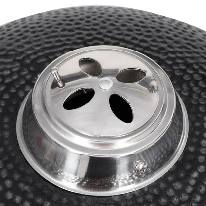 Kamado Barbecue 8 Cm Keramiek Zwart