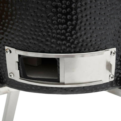 Kamado Barbecue 8 Cm Keramiek Zwart