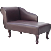 Chaise longue 104x51x69,5 cm kunstleer bruin