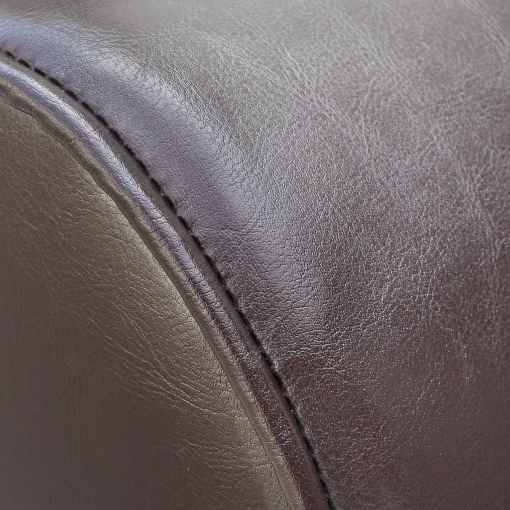 Chaise Longue Kunstleer Bruin