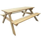 Picknicktafel 150x135x71,5 cm groen grenenhout