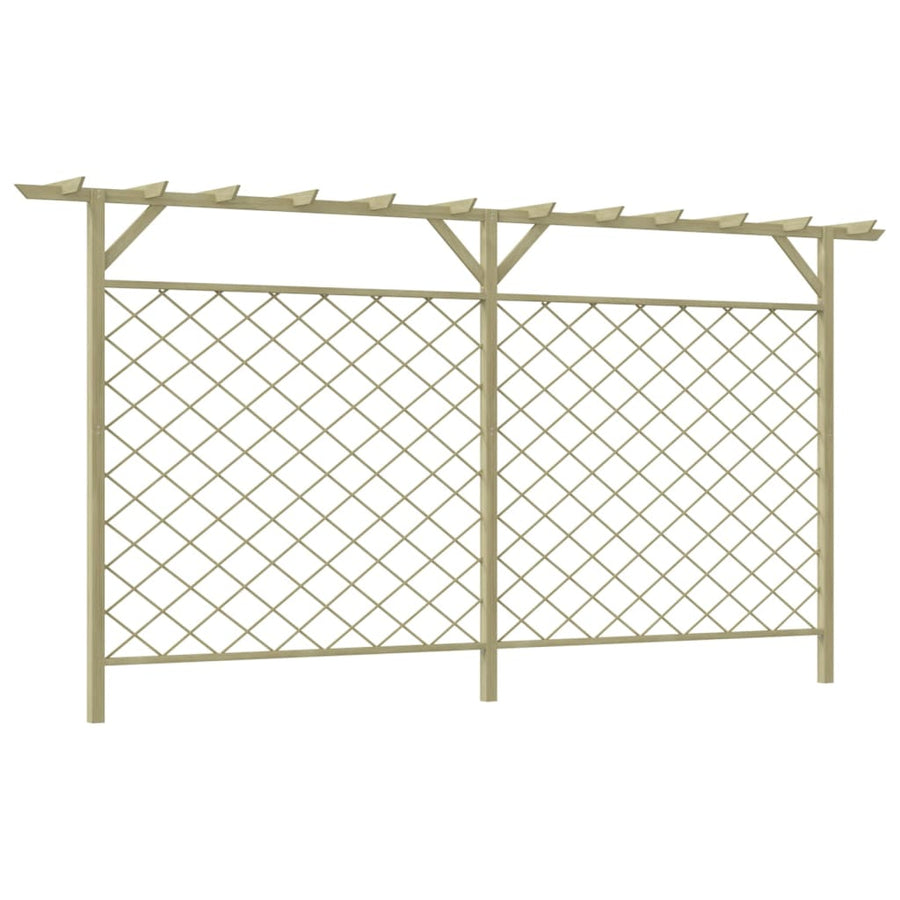 Tuinhek Met Latwerk En Pergola Hout