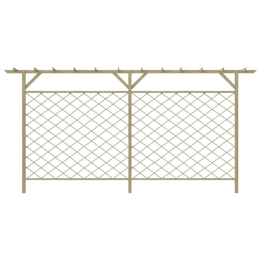 Tuinhek Met Latwerk En Pergola Hout