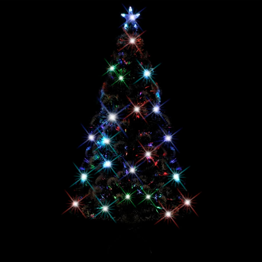 Kerstboom met LED en standaard 150 cm glasvezel