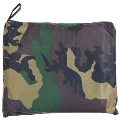 Regenponcho voor kamperen/wandelen leger waterdicht camouflage