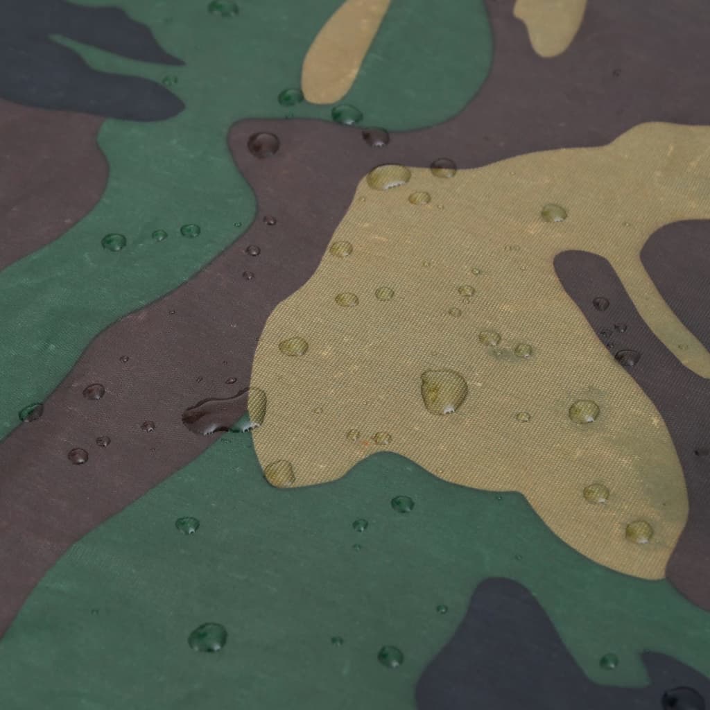 Regenponcho voor kamperen/wandelen leger waterdicht camouflage