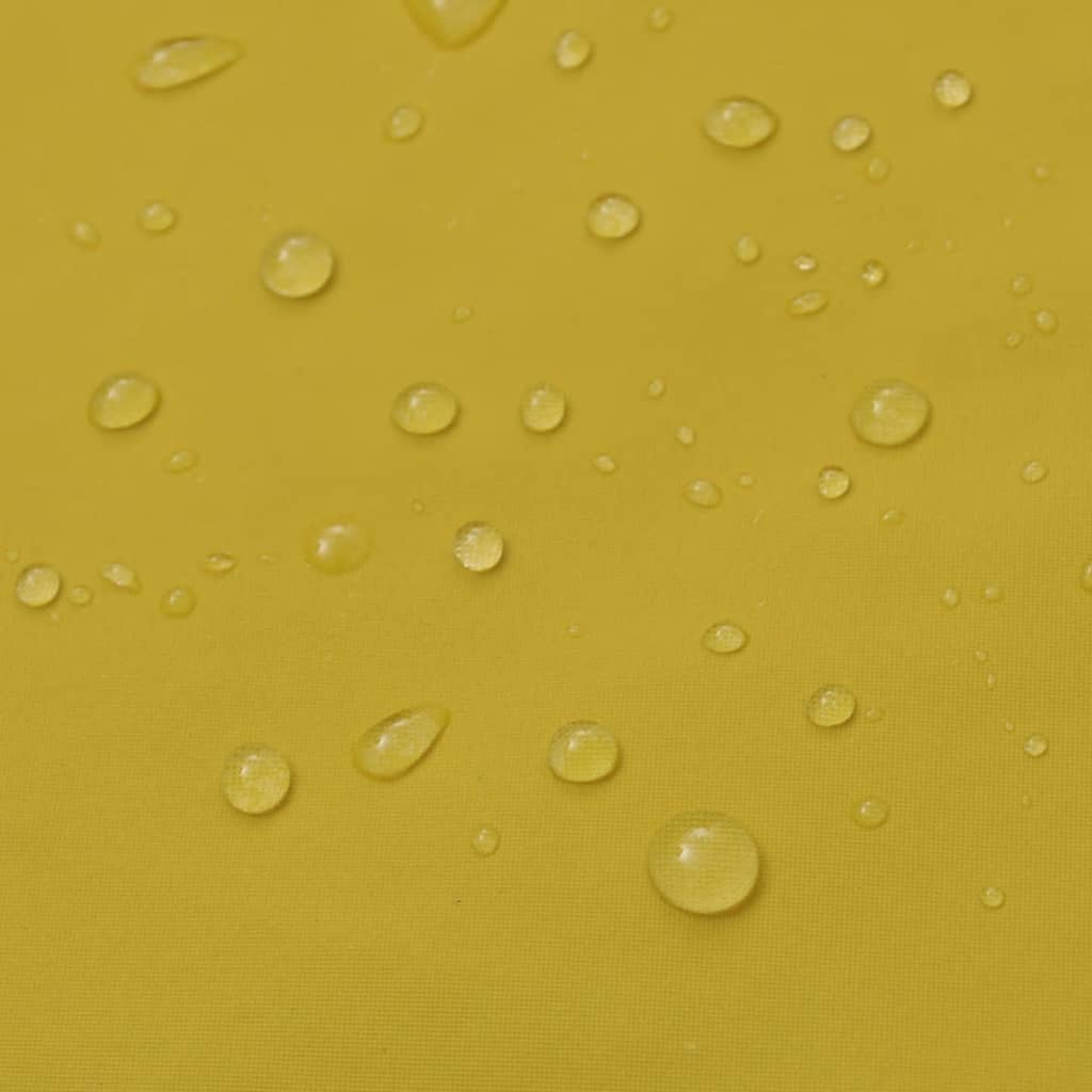 Lange Regenjas Waterbestendig Zeer Stevig Met Capuchon Geel Xxl