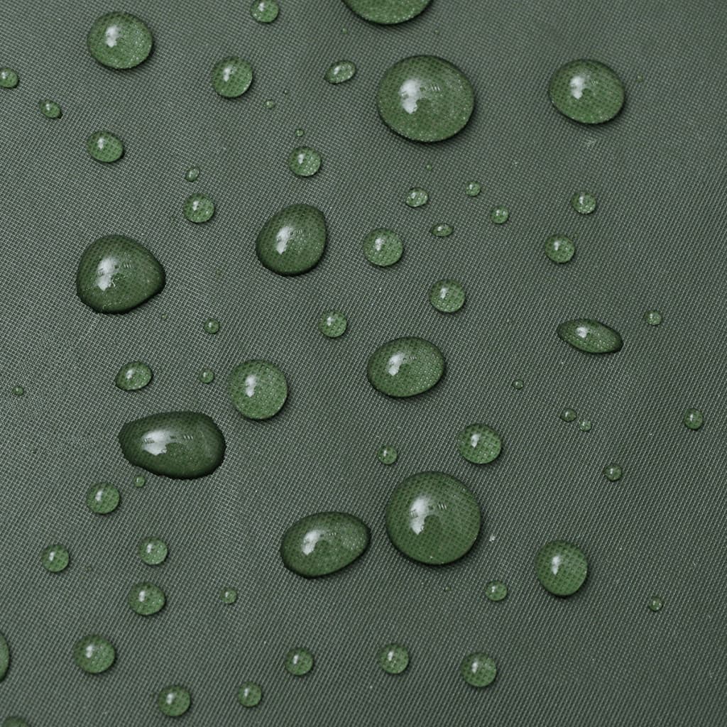 Lange Regenjas Waterbestendig Zeer Stevig Met Capuchon Groen L