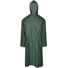 Long raincoat water-resistant very sturdy with hood green XL
