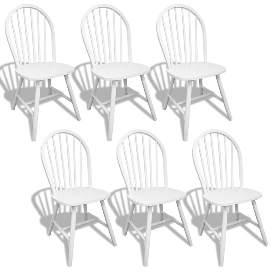 Eetkamerstoelen Massief Rubberwood 6