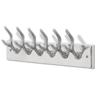 Kapstok aluminium 49x9x18 cm zilver