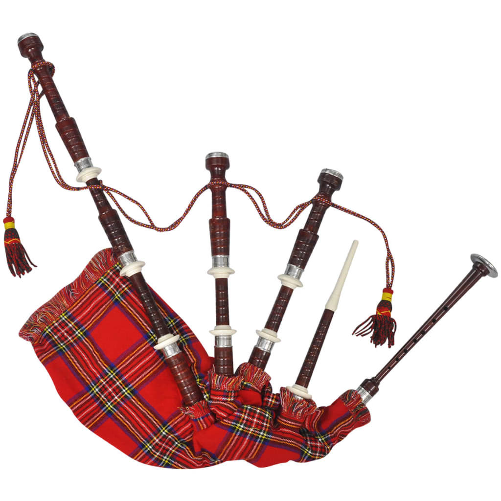 Kinderdoedelzak Schots Great Highland Royal Stewart Tartan Rood