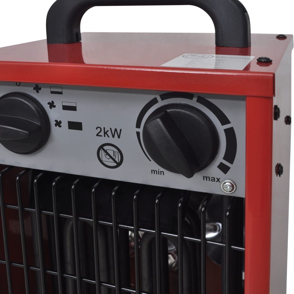 Industriële Ventilatorkachel Draagbaar 2 Kw 100 M³/U