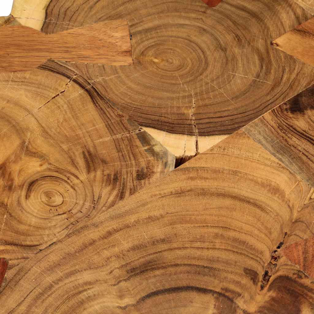 Salontafel met 6 boomstammen 35 cm massief acaciahout