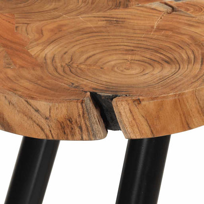 Salontafel met 6 boomstammen 35 cm massief acaciahout