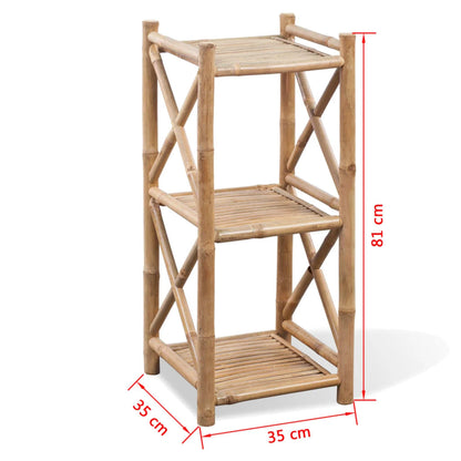 Rek Bamboe Drie Lagen 81 cm