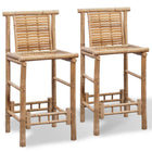 Bar stools 2 pc bamboo